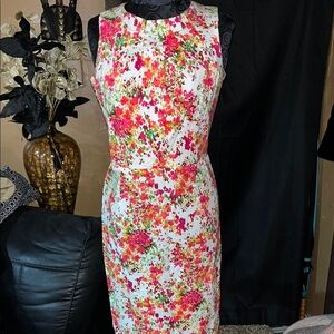 KARIN STEVENS FLORAL SLEEVELESS (SZ.12)